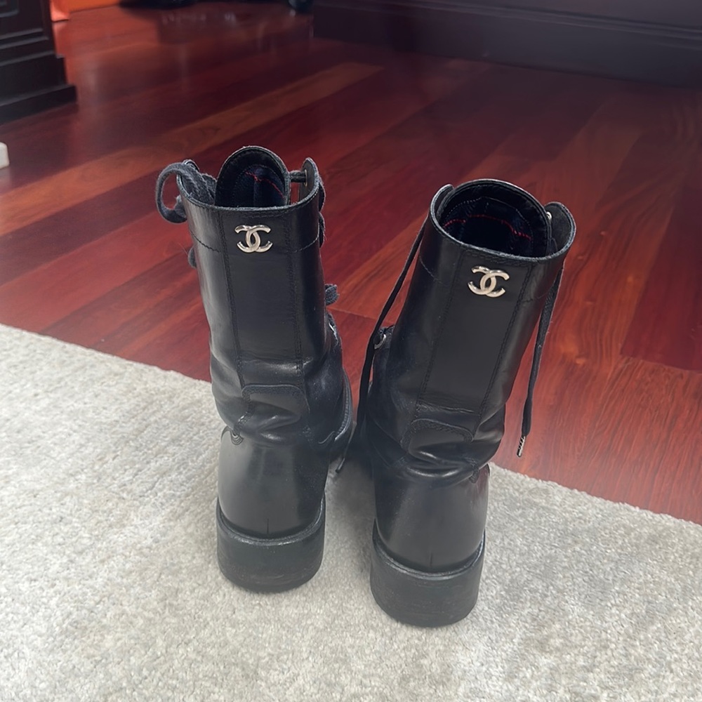 CHANEL combat boots